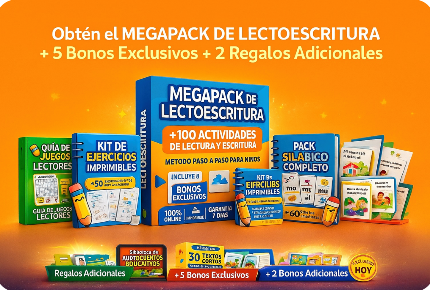 MEGA PACK LECTOESCRITURA + 7 BONUS DE REGALO